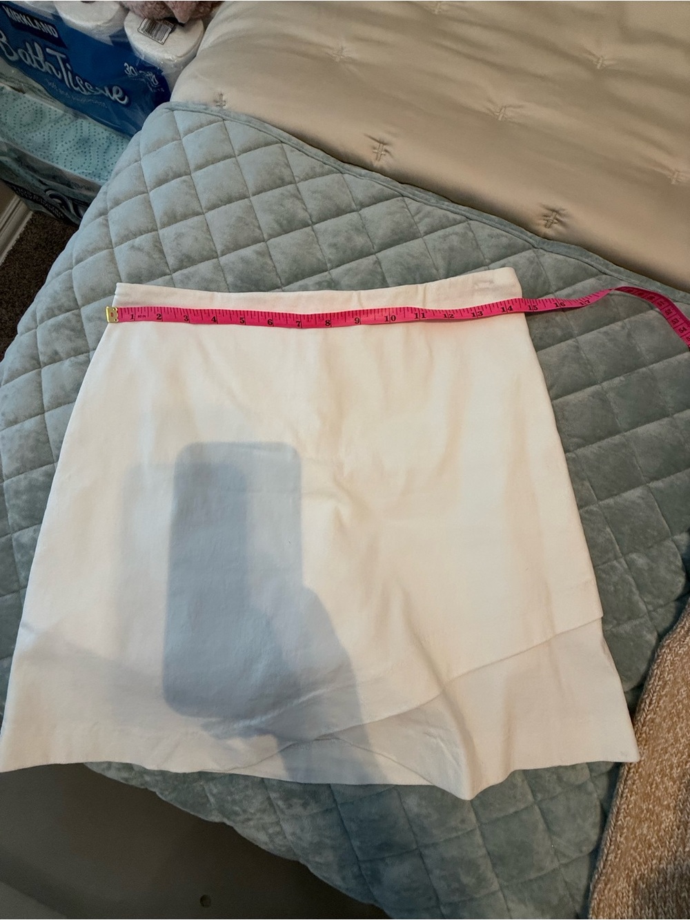 Versona White A-Line Mini Skirt